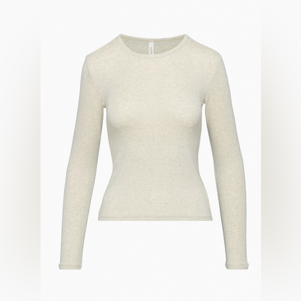 The Group Babaton 100% Cashmere Cream Crewneck Fine Knit Sweater Size XS